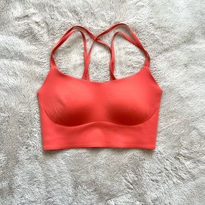 Aerie Athletic Sports Bra. Coral color.
